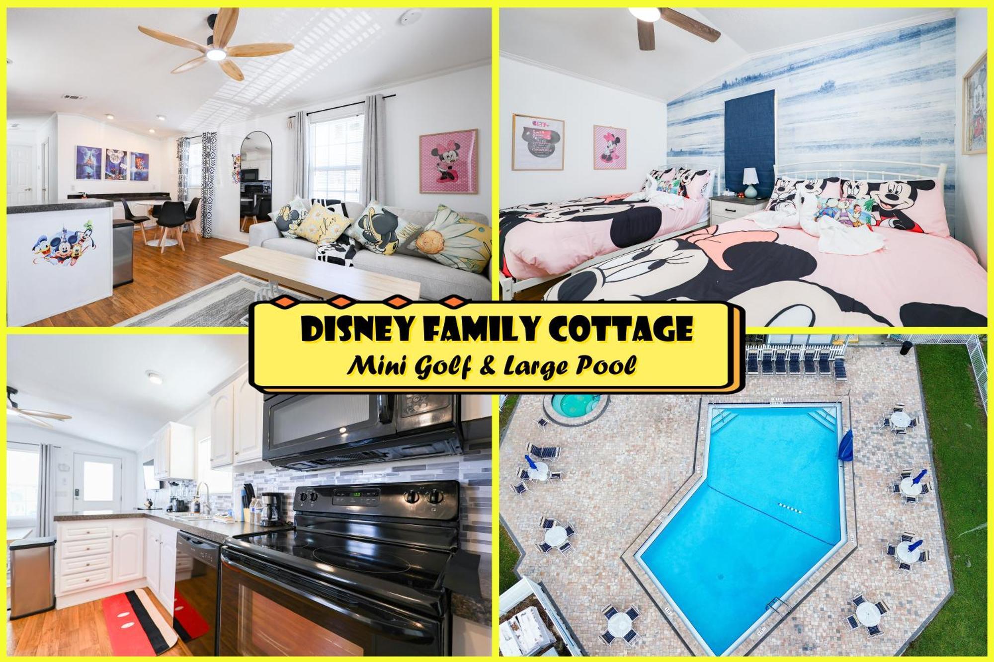 New! Family Cottage Near Disney-Sleep 6 Kissimmee Buitenkant foto